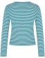 Longsleeve V&#8209;Neck Two Tone Petrol detail