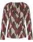 Longsleeve Cross Over Leaves Celery Green