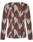 Longsleeve Cross Over Leaves Celery Green detail