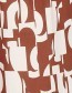 Pantalon Claudi Abstract Pecan detail