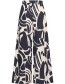 Pantalon Nova Wide Patern Broek Navy detail