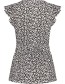T&#8209;shirt Wrap Fringle Butterfly Black detail