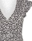 T&#8209;shirt Wrap Fringle Butterfly Black detail