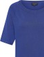 Top Round Neck Bamboe Royal Blue detail