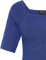 Top Square Bamboe Royal Blue detail