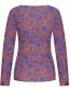 Longsleeve Cross Pointillism Marron detail