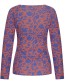 Longsleeve Cross Pointillism Marron detail