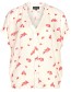 Blouse Top Wide Peaches Beige