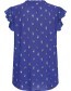 Top Ruffle Sketch Royal Blue detail