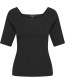 Top Square Bamboe Zwart