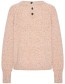Trui Nai Alpaca Buttons Peach detail