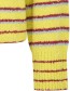Trui Bou Alpaca Buttons Stripe Curry detail