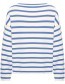 Trui Linda Boat Neck Dazzling Blue detail