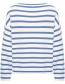 Trui Linda Boat Neck Dazzling Blue detail