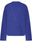 Trui Awn V Neck Wol Electric Blue detail