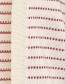 Vest Kort Ruby Stripe Red detail
