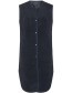 Mouwloos Vest Teddy Lang Navy