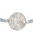 Armband Glitter Blue Lace Agate Silver detail