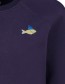 Sweater Man Fleece Fishark Blue detail