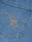 Jeans Mom Recycled Blue detail