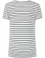 T&#8209;shirt Relinnen Stripe Scoop Navy White detail