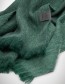 Shawl Alpaca Brushed Solid Verdant Green detail