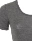 T&#8209;shirt Ondermode Organic Wol Schiefer Grey detail