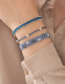 Armband Fire Blue Lace Agate Silver