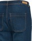 Jeans Flared Becca Hanna Dark Blue Denim detail