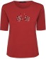 T&#8209;shirt Bike Flowers Deep Scarlet Red