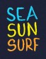 T&#8209;shirt Sea Sun Surf Navy detail