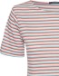 T&#8209;shirt Slack Terracotta Red Stripes detail