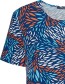 T&#8209;shirt Sparkling Leaves Paradise Blue detail