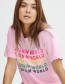 T-shirt Pzseya Denim Pink Lady