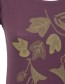 T&#8209;shirt Foliage Eggplant detail