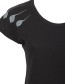 T&#8209;shirt Purslane Zwart detail