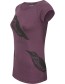 T&#8209;shirt Songbird Stroll Eggplant detail