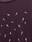 T&#8209;shirt I Like Birds Dark Grape detail