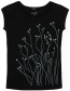 T&#8209;shirt Wildblumen Zwart