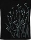 T&#8209;shirt Wildblumen Zwart detail