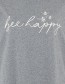 T&#8209;shirt Bee Happy Grey detail
