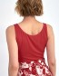 Top Surk With Wide Straps Red