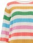 Trui Marina Rainbow Stripe Off White detail
