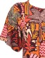 T&#8209;shirt Summer Vibe Oranje Bruin detail