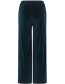 Pantalon Nicki Velour Wijd Deep Water detail