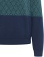 Trui Patron Knitted Deep Navy detail