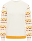 Trui Knitted Patterned Ocre