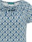 T&#8209;shirt Met Watervalhals Kite Blue detail