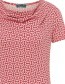 T&#8209;shirt Met Watervalhals Waves Red detail