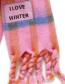 Sjaal Maxi Gerecycled I Love Winter detail